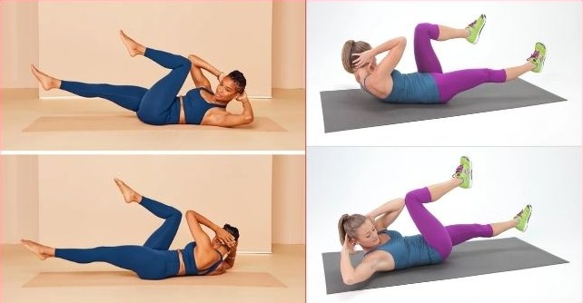 15 phút siết eo, săn chắc mỡ bụng với 3 động tác đơn giản mỗi ngày- Ảnh 3. 15 phút siết eo, săn chắc mỡ bụng với 3 động tác đơn giản mỗi ngày- Ảnh 3.