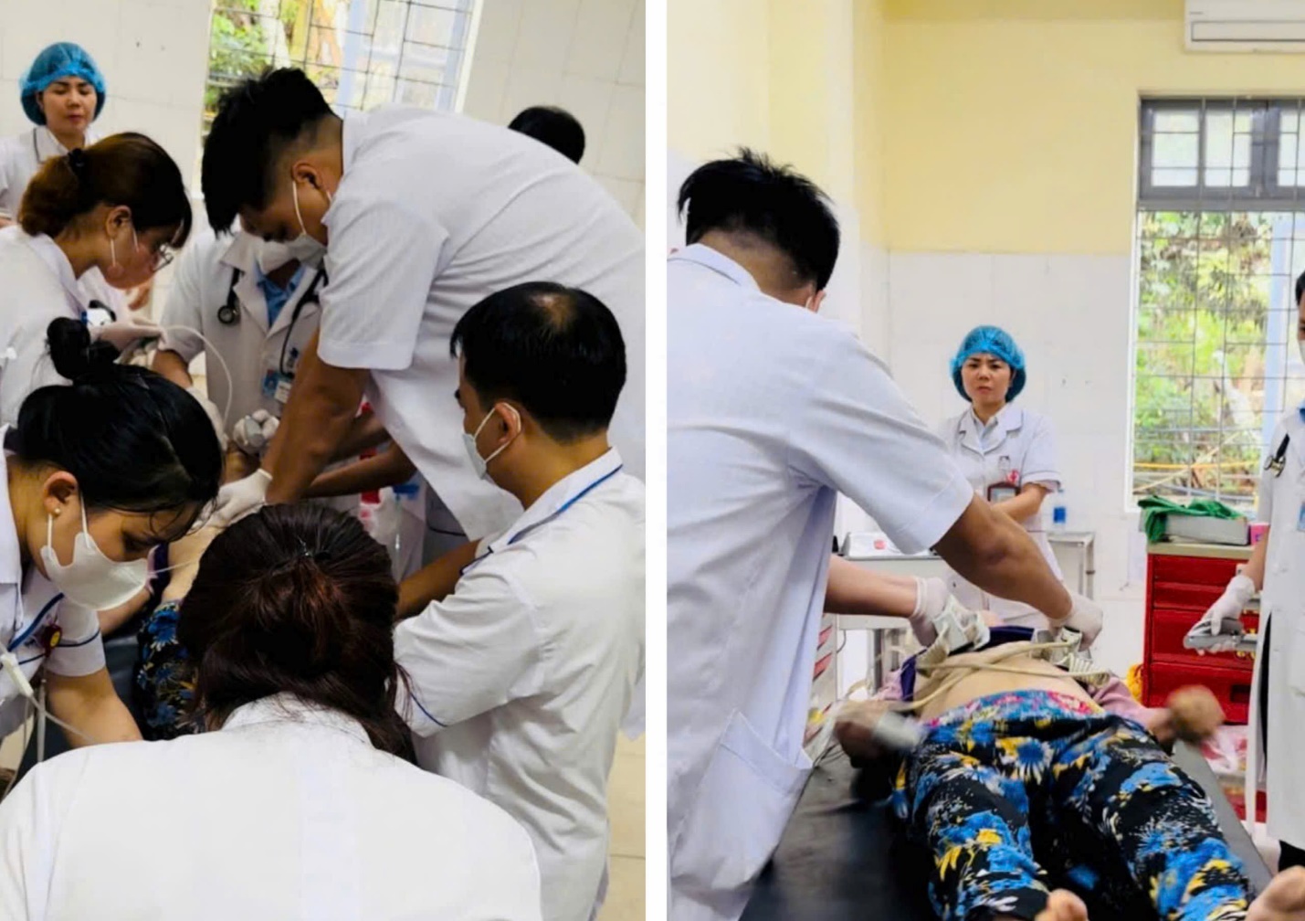 50 phút 'nghẹt thở' cứu sống ngoạn mục cụ bà 70 tuổi ngừng tim giữa chợ- Ảnh 1. 50 phút 'nghẹt thở' cứu sống ngoạn mục cụ bà 70 tuổi ngừng tim giữa chợ- Ảnh 1.