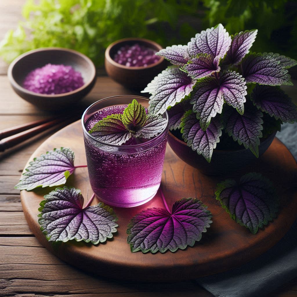 nước lá tía tô