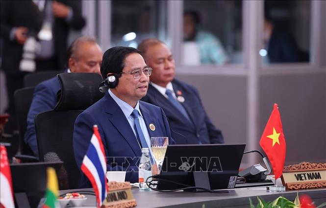 Hội nghị Cấp cao ASEAN: Thủ tướng Phạm Minh Chính đề xuất ASEAN và GCC xây dựng mô hình hợp tác liên khu vực thế hệ mới- Ảnh 3. Hội nghị Cấp cao ASEAN: Thủ tướng Phạm Minh Chính đề xuất ASEAN và GCC xây dựng mô hình hợp tác liên khu vực thế hệ mới- Ảnh 3.