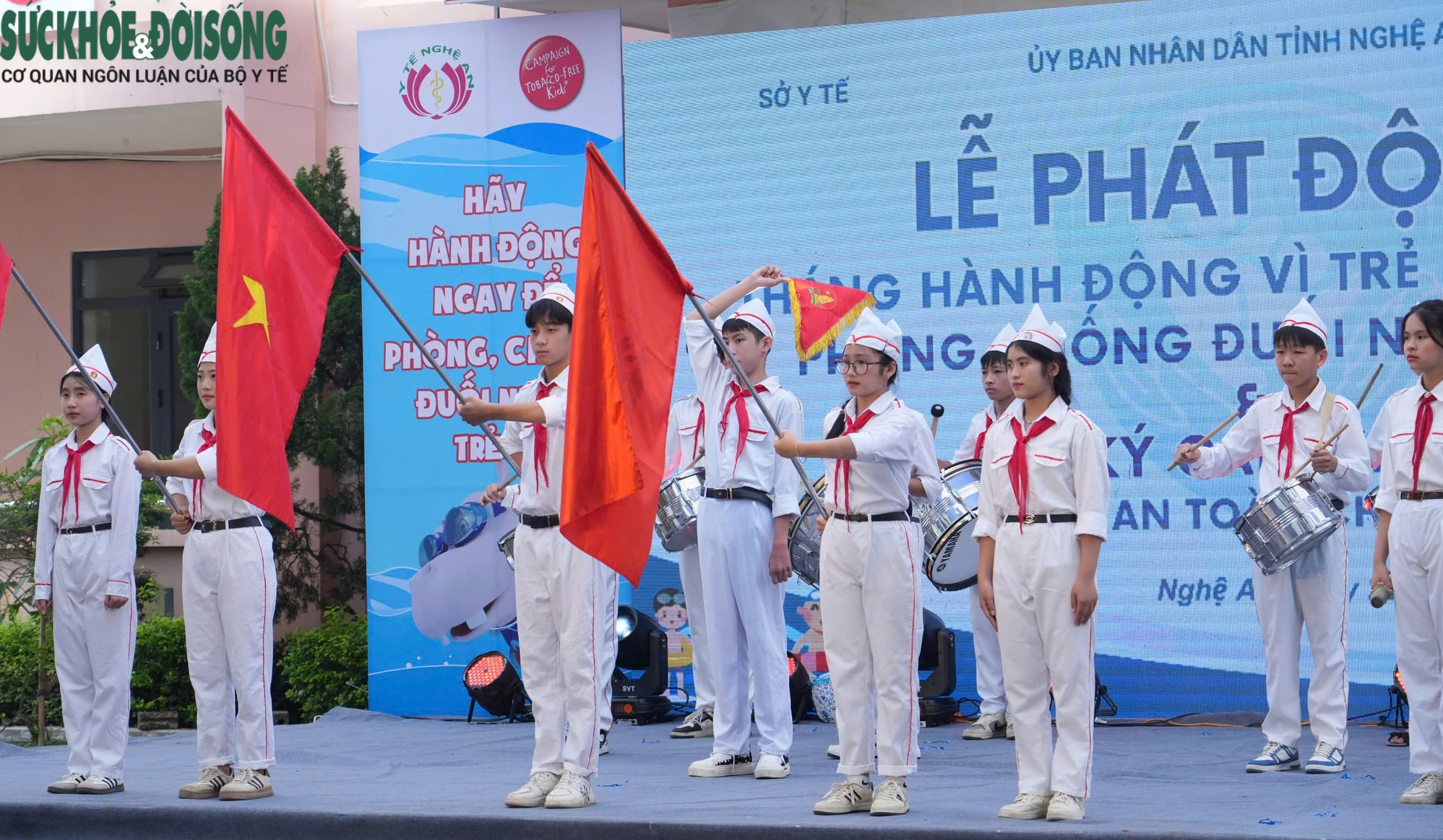 Nghệ An phát động Tháng hành động vì trẻ em: Cam kết cho một mùa hè an toàn- Ảnh 1. Nghệ An phát động Tháng hành động vì trẻ em: Cam kết cho một mùa hè an toàn- Ảnh 1.