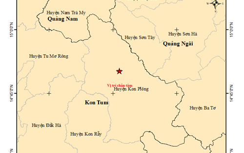 Kon Tum động đất liên tiếp, mỗi ngày 5-6 trận