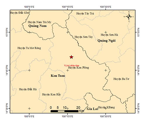 Kon Tum động đất liên tiếp, mỗi ngày 5-6 trận- Ảnh 2. Kon Tum động đất liên tiếp, mỗi ngày 5-6 trận- Ảnh 2.