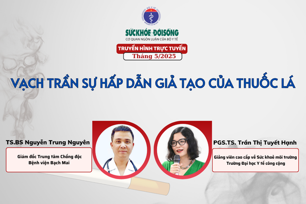 Truyền hình trực tuyến: 'Vạch trần sự hấp dẫn giả tạo của thuốc lá'- Ảnh 1. Truyền hình trực tuyến: 'Vạch trần sự hấp dẫn giả tạo của thuốc lá'- Ảnh 1.