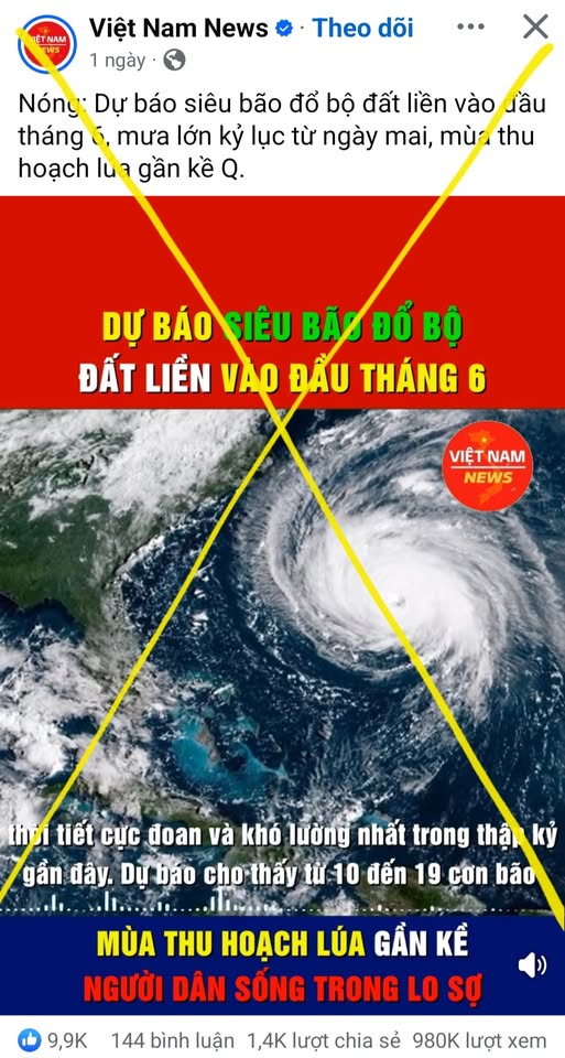 Thực hư thông tin siêu bão đổ bộ đất liền đầu tháng 6- Ảnh 2. Thực hư thông tin siêu bão đổ bộ đất liền đầu tháng 6- Ảnh 2.