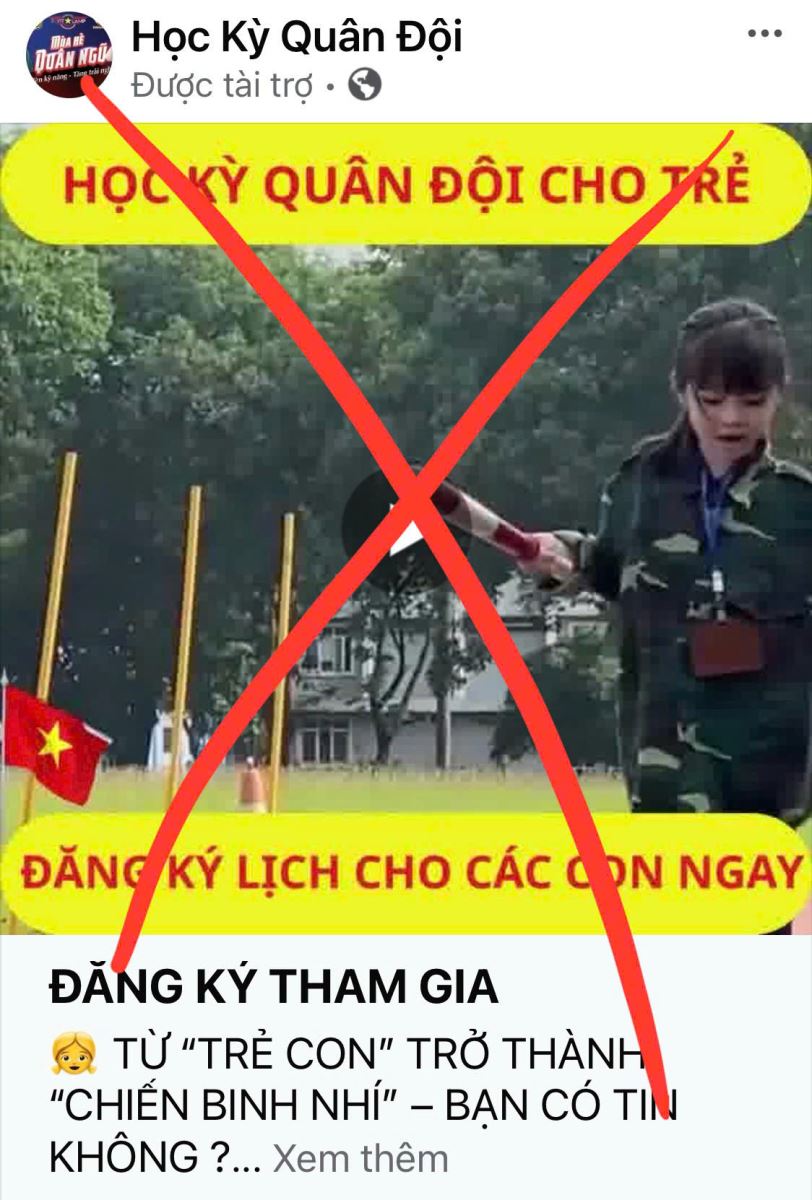 Mạo danh ‘Trại hè quân đội’, ‘Học kỳ công an’: Chiêu thức cũ, thủ đoạn mới- Ảnh 3. Mạo danh ‘Trại hè quân đội’, ‘Học kỳ công an’: Chiêu thức cũ, thủ đoạn mới- Ảnh 3.
