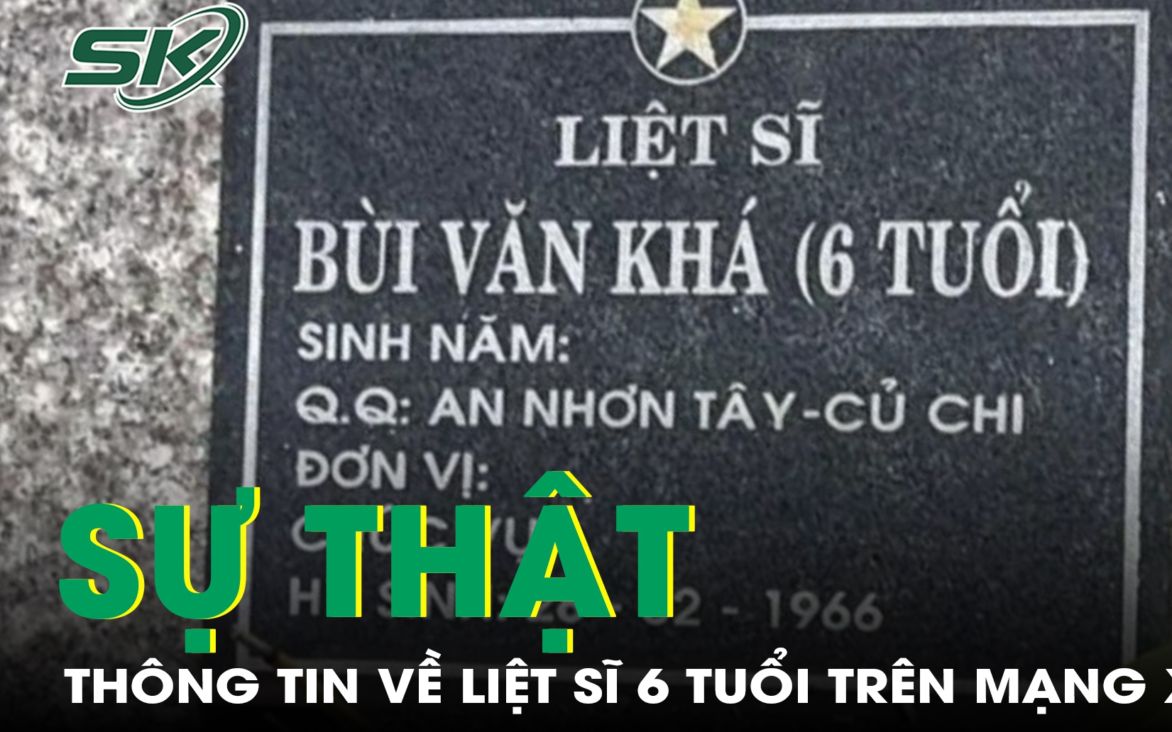 Sự thật về thông tin mộ 