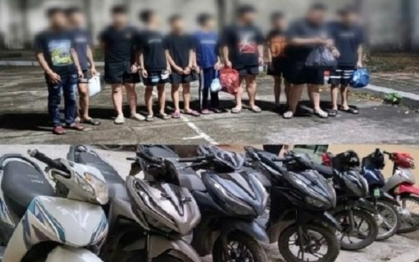 Bắt 11 đối tượng mang hung khí gây rối, tấn công người đi đường