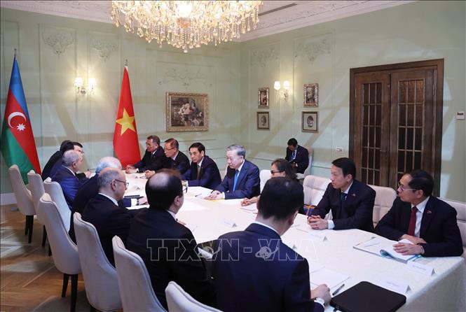 Tổng Bí thư Tô Lâm hội kiến Thủ tướng Azerbaijan- Ảnh 3.