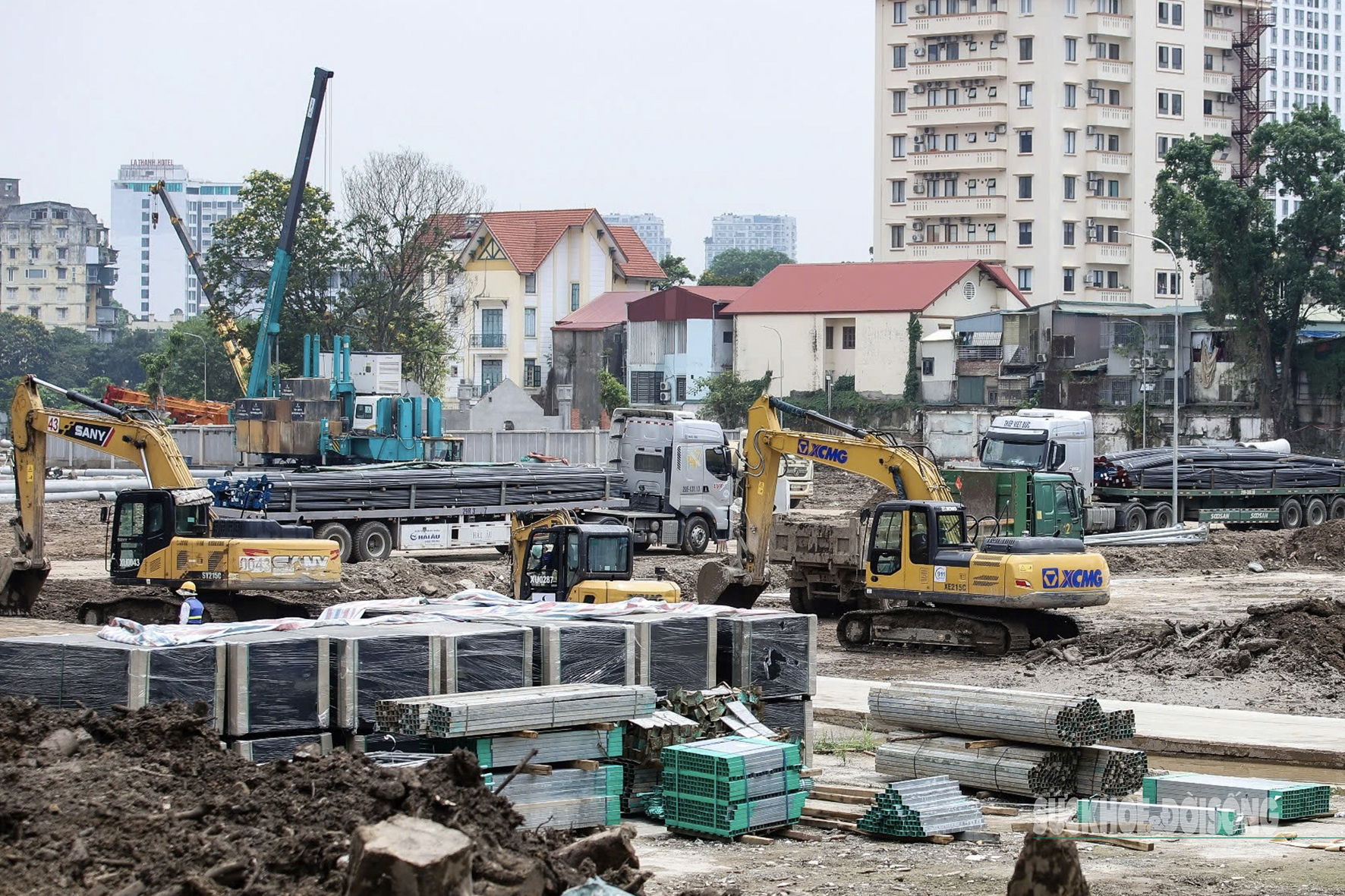 Đại công trường trên ‘đất vàng’ Giảng Võ bước vào thi công- Ảnh 9. Đại công trường trên ‘đất vàng’ Giảng Võ bước vào thi công- Ảnh 9.