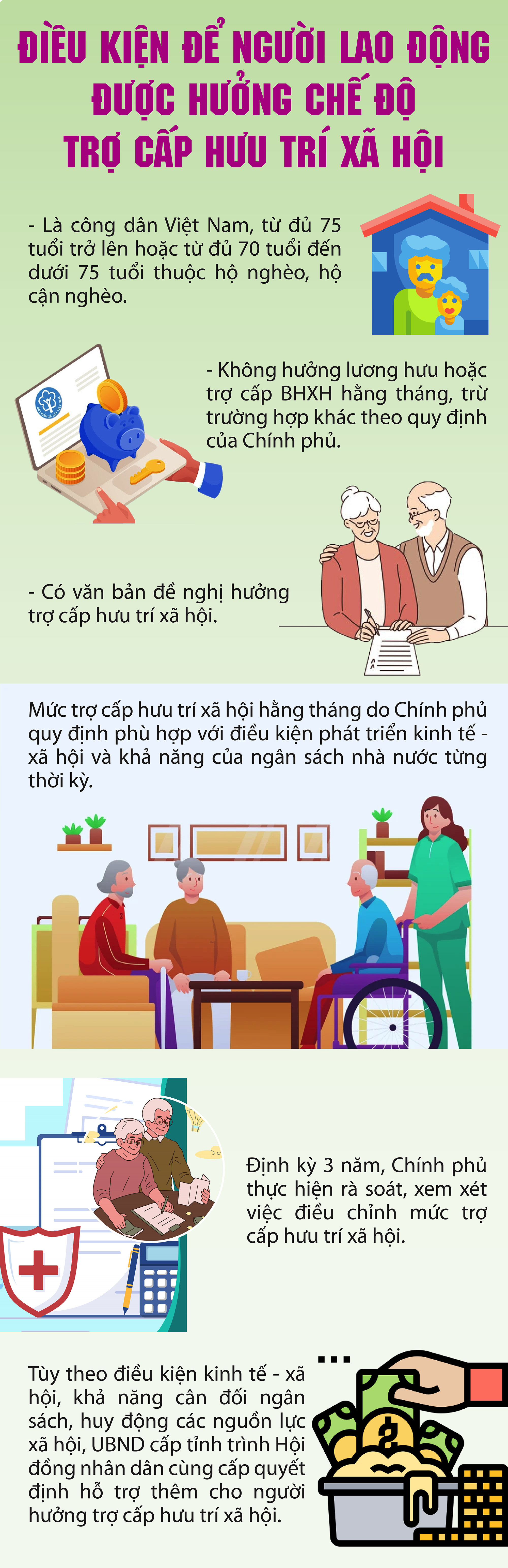 Điều kiện để người không có lương hưu được hưởng trợ cấp từ 1/7- Ảnh 1.