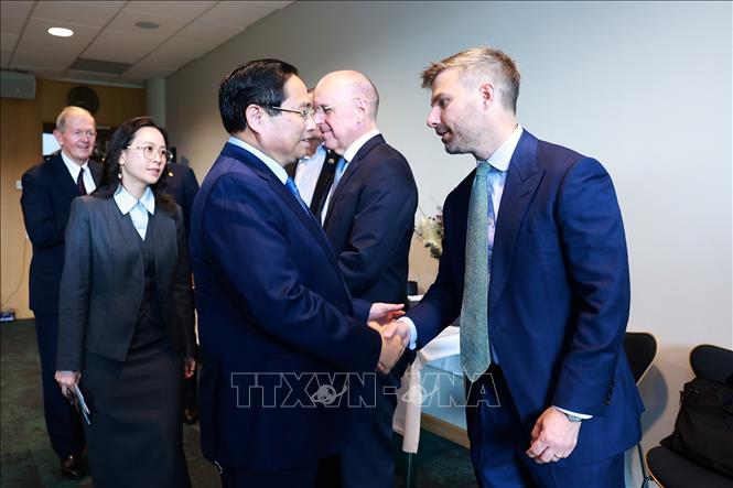 Thủ tướng Phạm Minh Chính ăn sáng làm việc với lãnh đạo tập đoàn kinh tế lớn của Thuỵ Điển- Ảnh 2. Thủ tướng Phạm Minh Chính ăn sáng làm việc với lãnh đạo tập đoàn kinh tế lớn của Thuỵ Điển- Ảnh 2.