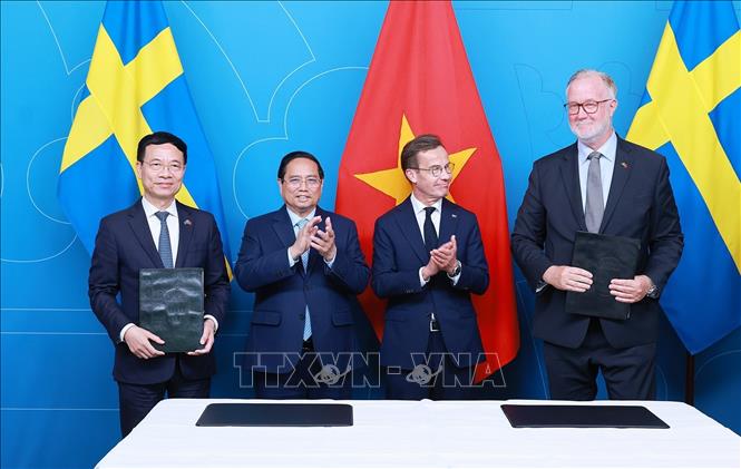 Việt Nam, Thụy Điển nâng cấp quan hệ lên Đối tác chiến lược ngành trong lĩnh vực khoa học - công nghệ và đổi mới sáng tạo- Ảnh 1. Việt Nam, Thụy Điển nâng cấp quan hệ lên Đối tác chiến lược ngành trong lĩnh vực khoa học - công nghệ và đổi mới sáng tạo- Ảnh 1.