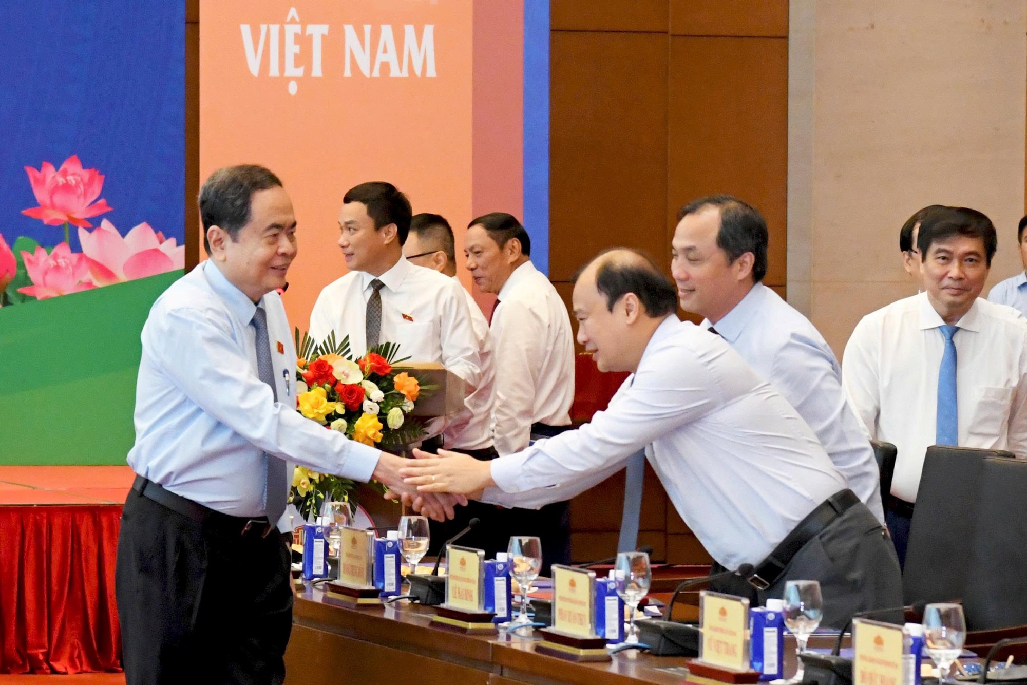 Chủ tịch Quốc hội Trần Thanh Mẫn gặp mặt các cơ quan báo chí - Ảnh 3.