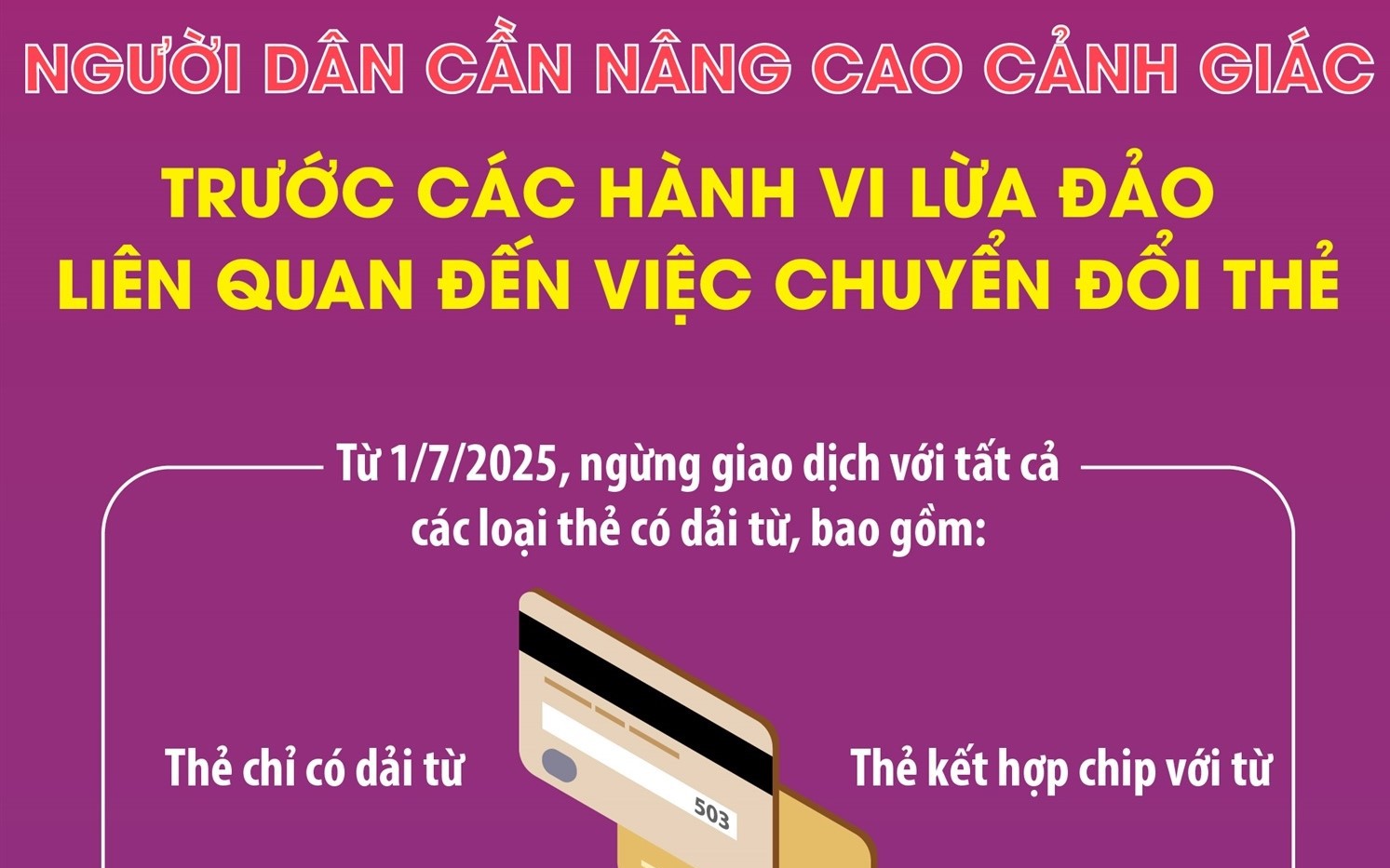 Cảnh giác trước các hành vi lừa đảo liên quan đến việc chuyển đổi thẻ ATM