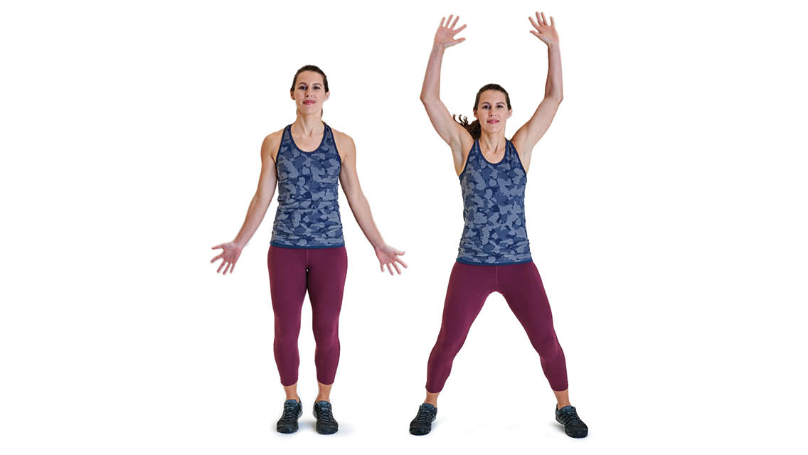 Chuỗi bài tập 7 phút giúp eo thon, bụng phẳng- Ảnh 1. How to Do Jumping Jacks