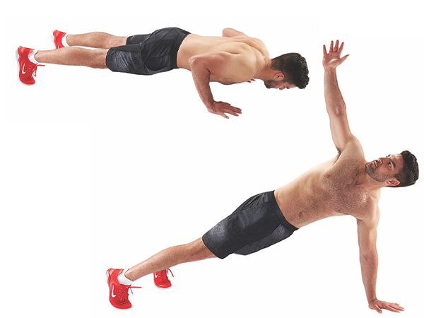Chuỗi bài tập 7 phút giúp eo thon, bụng phẳng- Ảnh 11. Push Up Variations | Hy-Vee