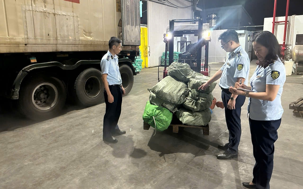 Hơn 12 tấn chân gà "bốc mùi" không rõ nguồn gốc được phát hiện trong kho lạnh