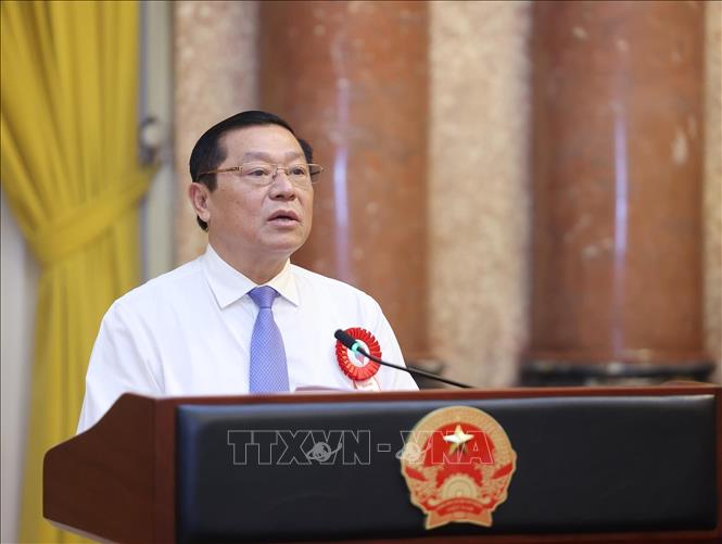 Chủ tịch nước Lương Cường gặp mặt các nhà báo tiêu biểu toàn quốc- Ảnh 12. Chủ tịch nước Lương Cường gặp mặt các nhà báo tiêu biểu toàn quốc- Ảnh 12.
