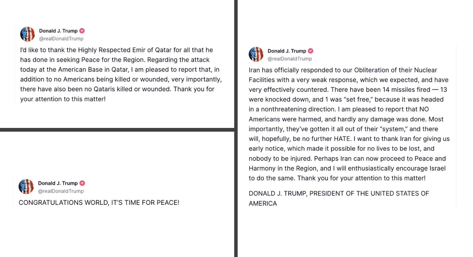Tổng thống Trump lên tiếng sau khi Iran tấn công các căn cứ Mỹ ở Trung Đông- Ảnh 1. Tổng thống Trump lên tiếng sau khi Iran tấn công các căn cứ Mỹ ở Trung Đông- Ảnh 1.