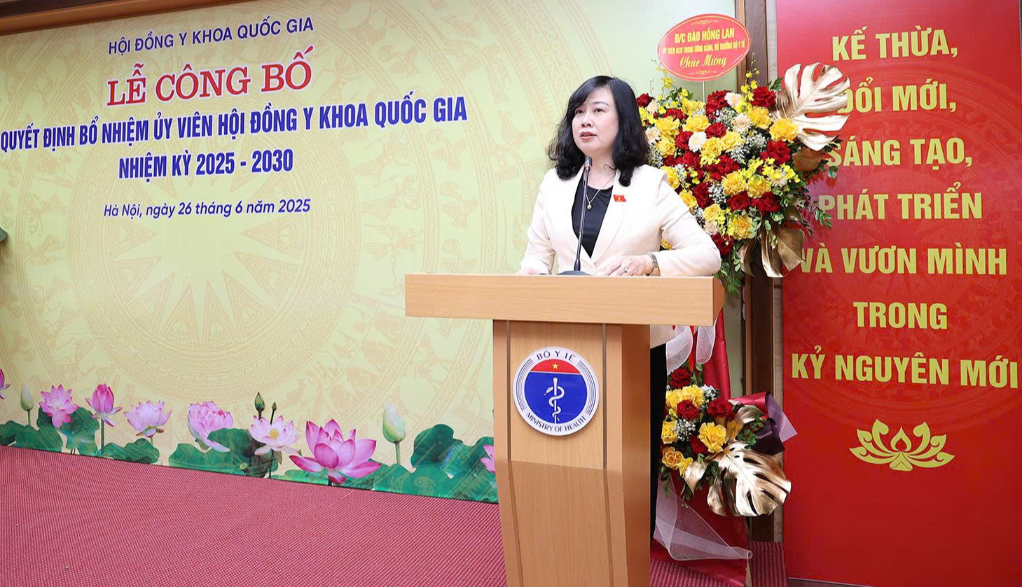 Bộ trưởng Đào Hồng Lan giao 5 nhiệm vụ trọng tâm cho Hội đồng Y khoa Quốc gia- Ảnh 1. Bộ trưởng Đào Hồng Lan giao 5 nhiệm vụ trọng tâm cho Hội đồng Y khoa Quốc gia- Ảnh 1.