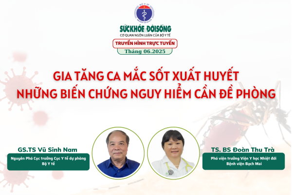 Truyền hình trực tuyến: Gia tăng ca mắc sốt xuất huyết, những biến chứng nguy hiểm cần đề phòng- Ảnh 1. Truyền hình trực tuyến: Gia tăng ca mắc sốt xuất huyết, những biến chứng nguy hiểm cần đề phòng- Ảnh 1.