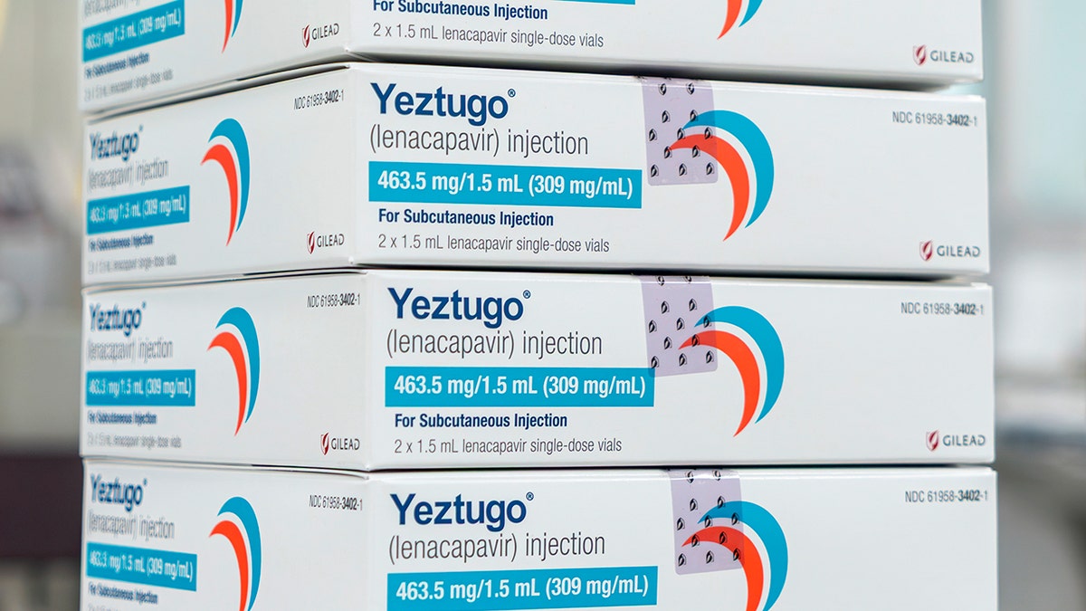 Bức ảnh này do Gilead Sciences cung cấp cho thấy bao bì của loại thuốc phòng ngừa HIV của công ty, Yeztugo