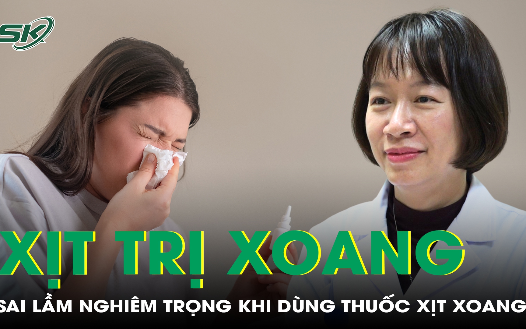Bác sĩ tiết lộ sai lầm nghiêm trọng khi dùng thuốc xịt trị viêm xoang