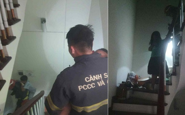 Hà Nội: Cháy nhà dân trong đêm ở phố Thái Hà, 7 người được giải cứu