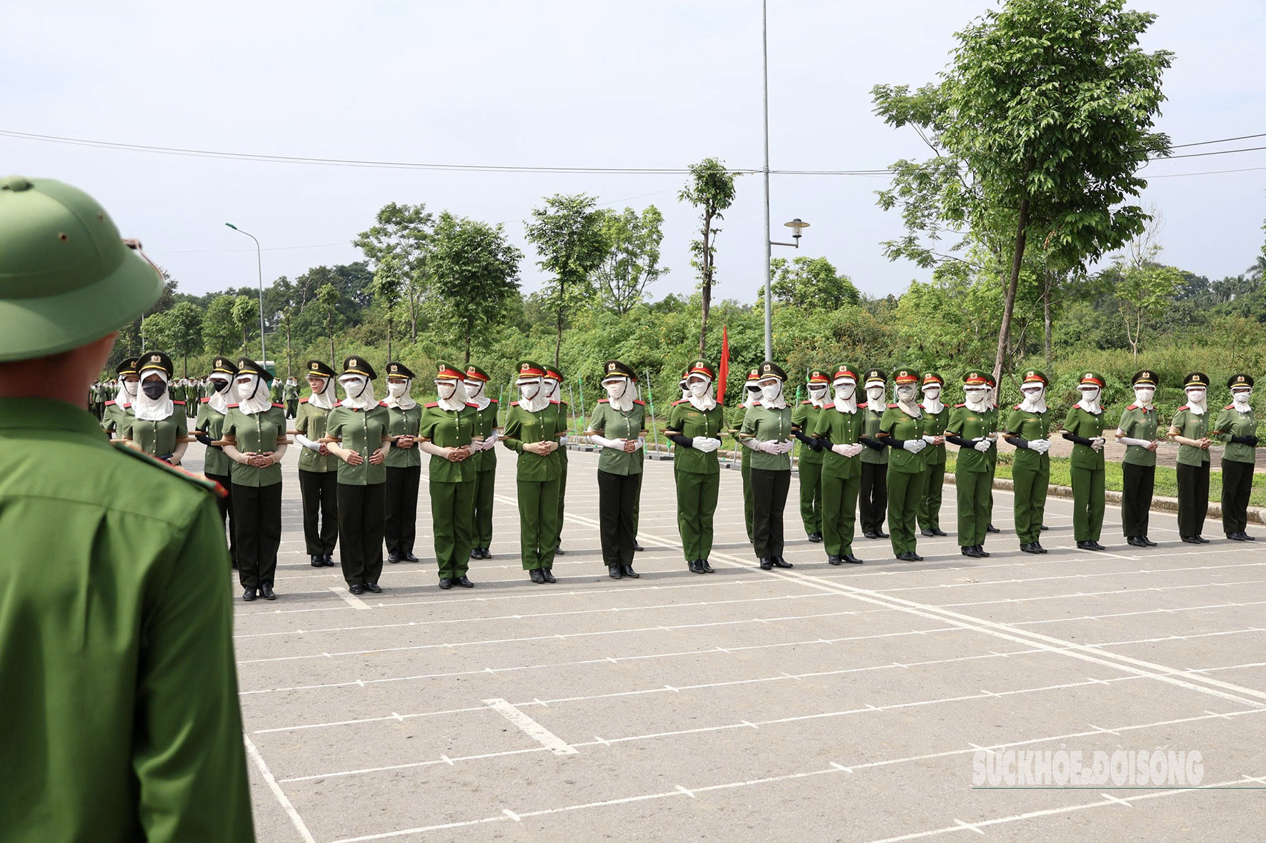 Chiến sĩ Công an miệt mài luyện tập dưới nắng hè chuẩn bị cho Lễ diễu binh, diễu hành dịp 2/9- Ảnh 10. Chiến sĩ Công an miệt mài luyện tập dưới nắng hè chuẩn bị cho Lễ diễu binh, diễu hành dịp 2/9- Ảnh 10.