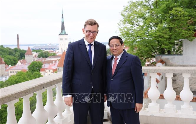Thủ tướng Phạm Minh Chính hội đàm với Thủ tướng Estonia Kristen Michal- Ảnh 2. Thủ tướng Phạm Minh Chính hội đàm với Thủ tướng Estonia Kristen Michal- Ảnh 2.