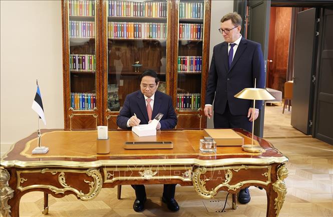 Thủ tướng Phạm Minh Chính hội đàm với Thủ tướng Estonia Kristen Michal- Ảnh 8. Thủ tướng Phạm Minh Chính hội đàm với Thủ tướng Estonia Kristen Michal- Ảnh 8.