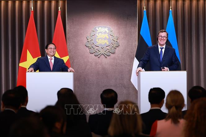 Thủ tướng Phạm Minh Chính hội đàm với Thủ tướng Estonia Kristen Michal- Ảnh 13. Thủ tướng Phạm Minh Chính hội đàm với Thủ tướng Estonia Kristen Michal- Ảnh 13.
