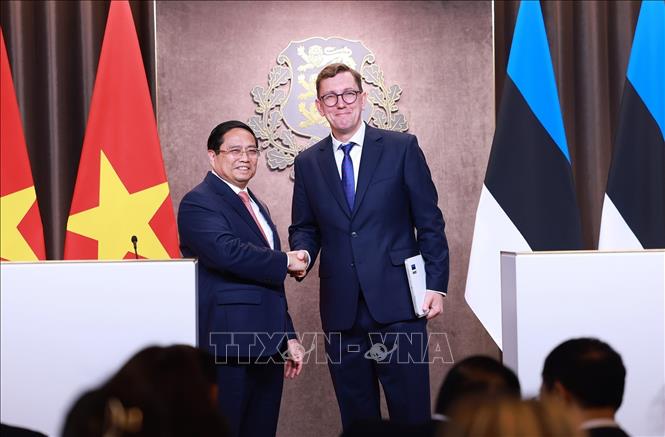 Thủ tướng Phạm Minh Chính hội đàm với Thủ tướng Estonia Kristen Michal- Ảnh 12. Thủ tướng Phạm Minh Chính hội đàm với Thủ tướng Estonia Kristen Michal- Ảnh 12.