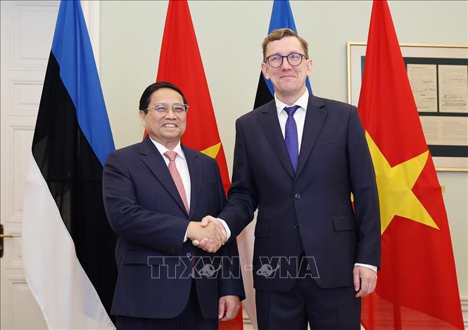 Thủ tướng Phạm Minh Chính hội đàm với Thủ tướng Estonia Kristen Michal- Ảnh 4. Thủ tướng Phạm Minh Chính hội đàm với Thủ tướng Estonia Kristen Michal- Ảnh 4.