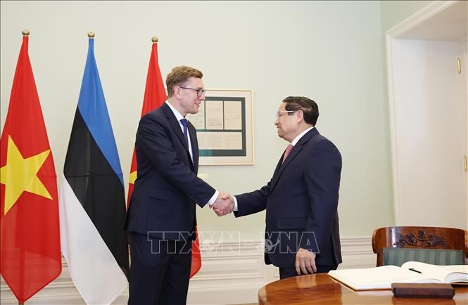 Thủ tướng Phạm Minh Chính hội đàm với Thủ tướng Estonia Kristen Michal- Ảnh 3. Thủ tướng Phạm Minh Chính hội đàm với Thủ tướng Estonia Kristen Michal- Ảnh 3.