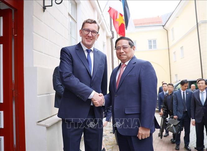 Thủ tướng Phạm Minh Chính hội đàm với Thủ tướng Estonia Kristen Michal- Ảnh 1. Thủ tướng Phạm Minh Chính hội đàm với Thủ tướng Estonia Kristen Michal- Ảnh 1.