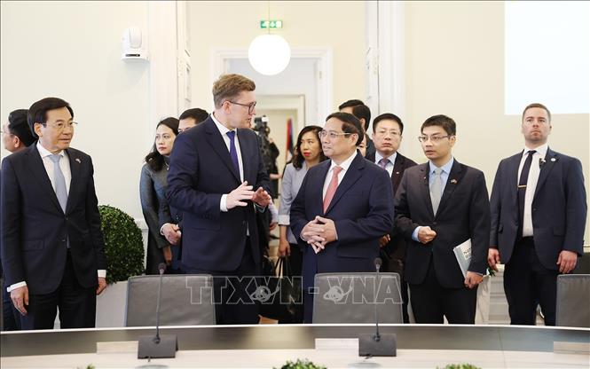 Thủ tướng Phạm Minh Chính hội đàm với Thủ tướng Estonia Kristen Michal- Ảnh 5. Thủ tướng Phạm Minh Chính hội đàm với Thủ tướng Estonia Kristen Michal- Ảnh 5.