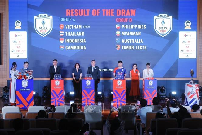 Bốc thăm chia bảng Giải vô địch Bóng đá nữ Đông Nam Á MSIG Serenity Cup™ 2025- Ảnh 1. Bốc thăm chia bảng Giải vô địch Bóng đá nữ Đông Nam Á MSIG Serenity Cup™ 2025- Ảnh 1.