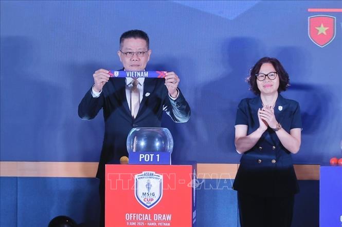 Bốc thăm chia bảng Giải vô địch Bóng đá nữ Đông Nam Á MSIG Serenity Cup™ 2025- Ảnh 2. Bốc thăm chia bảng Giải vô địch Bóng đá nữ Đông Nam Á MSIG Serenity Cup™ 2025- Ảnh 2.