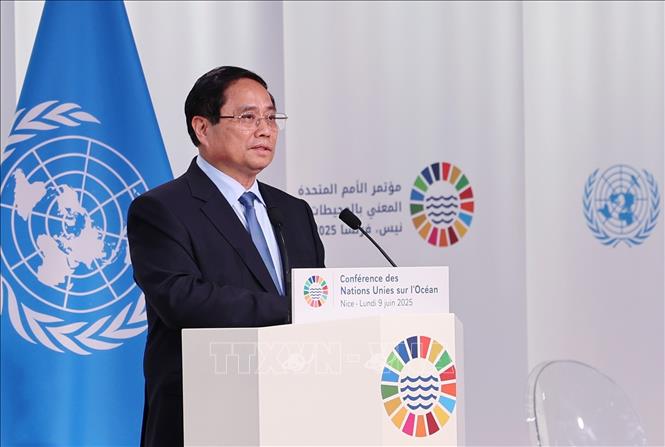 Thủ tướng Phạm Minh Chính đại diện ASEAN phát biểu tại Hội nghị đại dương của Liên hợp quốc- Ảnh 1. Thủ tướng Phạm Minh Chính đại diện ASEAN phát biểu tại Hội nghị đại dương của Liên hợp quốc- Ảnh 1.