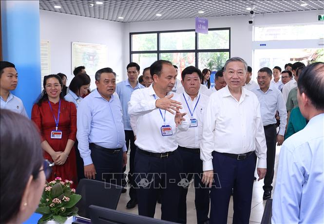 Tổng Bí thư kiểm tra hoạt động của chính quyền địa phương hai cấp tại phường Tây Hồ- Ảnh 4.