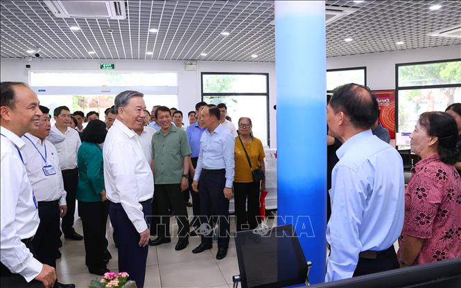 Tổng Bí thư kiểm tra hoạt động của chính quyền địa phương hai cấp tại phường Tây Hồ- Ảnh 5.