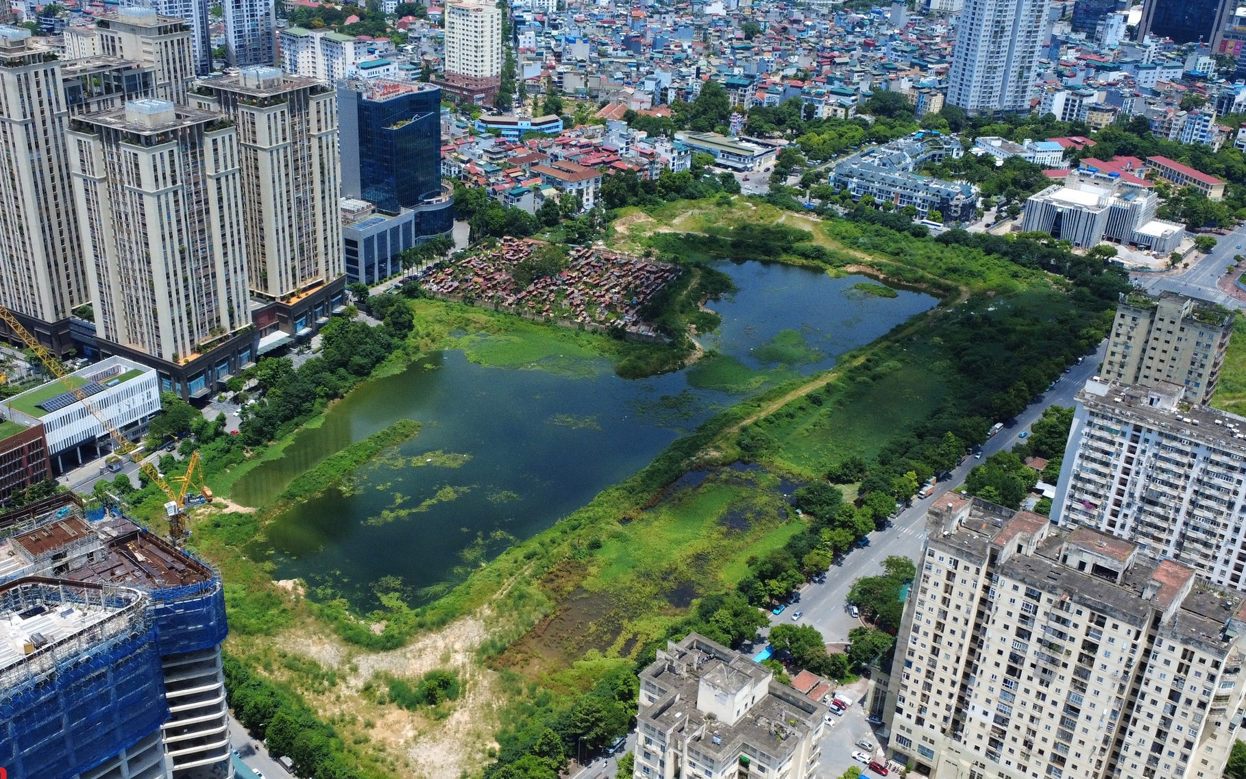 Hiện trạng dự án công viên 1.600 tỷ &quot;đắp chiếu&quot; hơn 10 năm ở Hà Nội