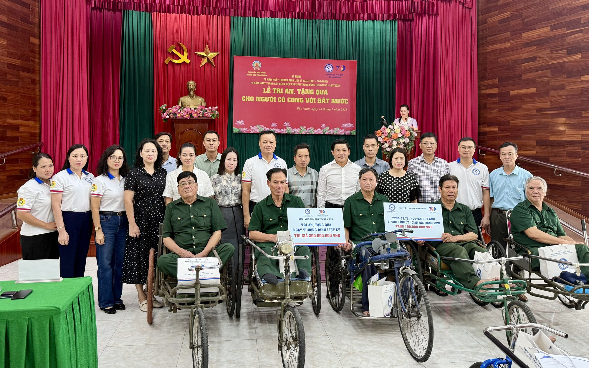 Bệnh viện Phụ sản TW tri ân thương, bệnh binh tại Trung tâm Điều dưỡng thương binh Thuận Thành
