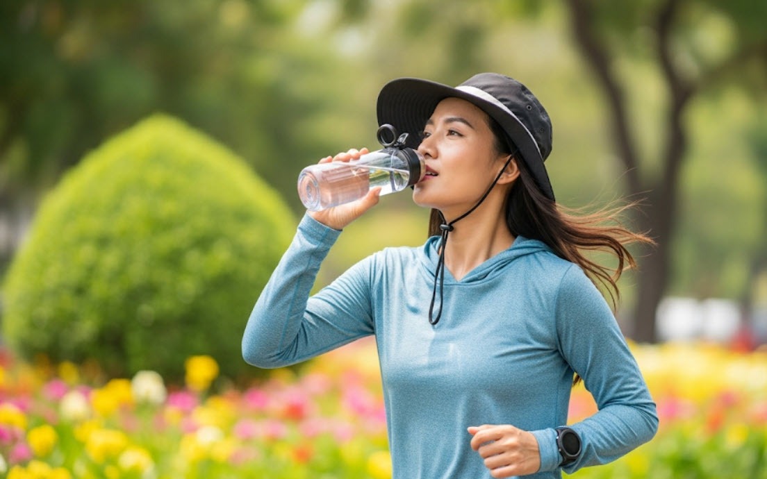 Hạn chế say nắng, sốc nhiệt khi tập luyện giữa trời oi nóng