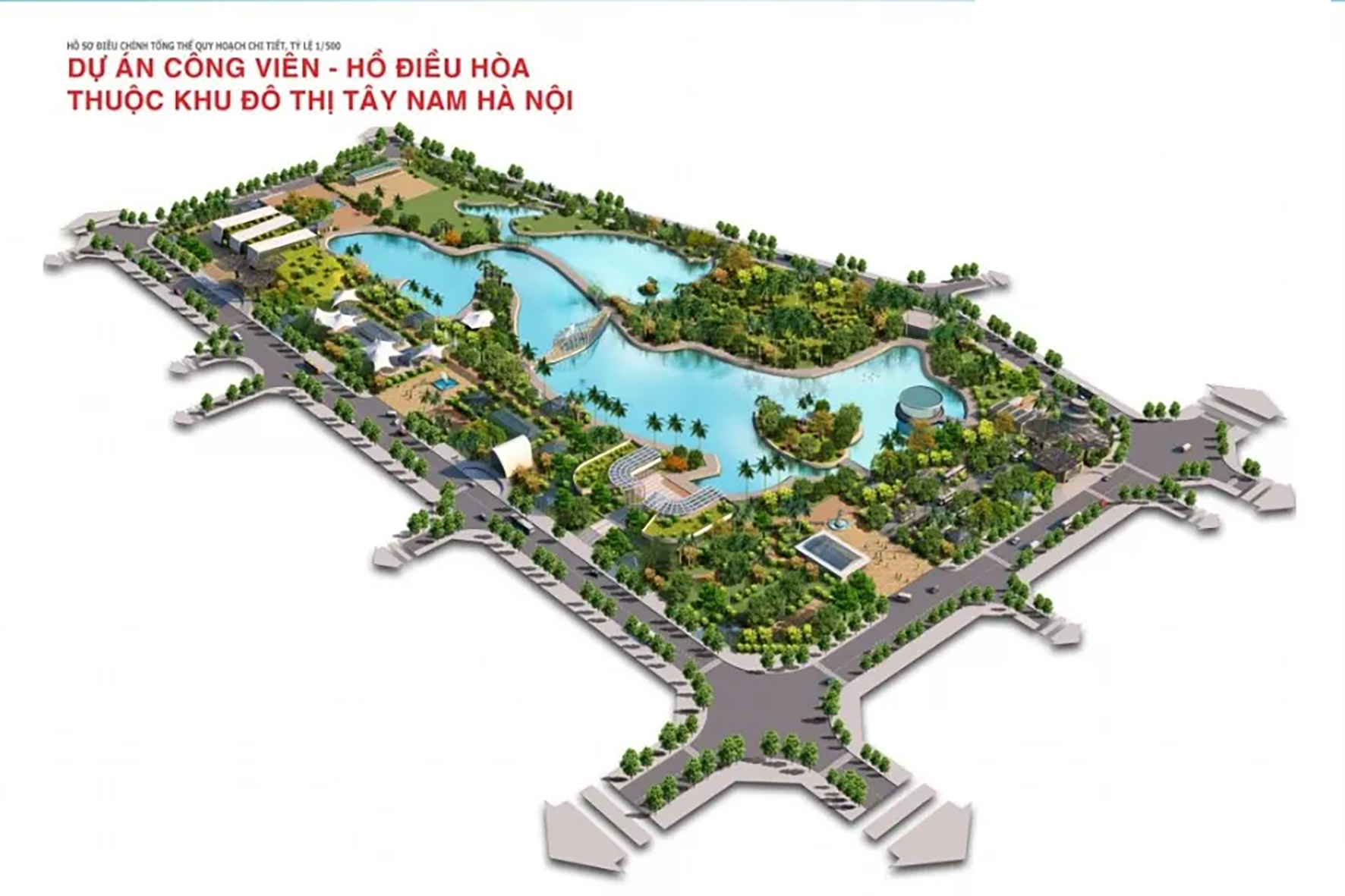 15 năm ì ạch, công viên hồ điều hòa thành bãi cỏ hoang- Ảnh 1.