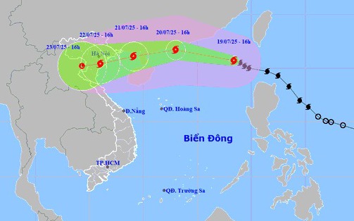 Bão số 3 đang giật cấp 14 trên Biển Đông- Ảnh 1. Dự báo từ Quảng Ninh đến Thanh Hóa chịu ảnh hưởng trực tiếp bão số 3, Thủ tướng chỉ đạo ứng phó khẩn
