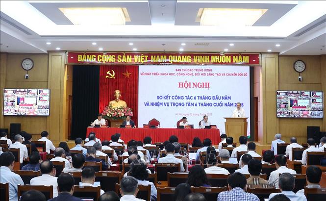 Tổng Bí thư Tô Lâm chủ trì hội nghị sơ kết về thực hiện Nghị quyết 57-NQ/TW- Ảnh 1.