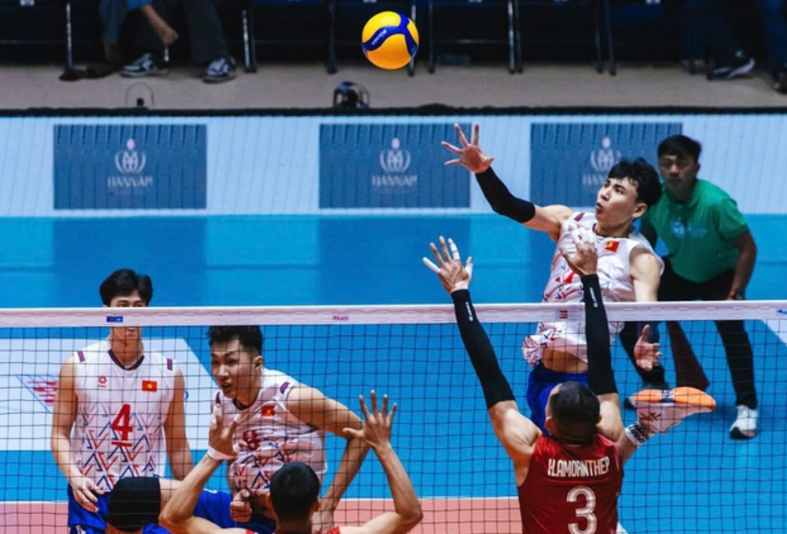Tuyển bóng chuyền nam Việt Nam giành ngôi Á quân chặng 2 SEA V.League 2025- Ảnh 1. Tuyển bóng chuyền nam Việt Nam giành ngôi Á quân chặng 2 SEA V.League 2025- Ảnh 1.